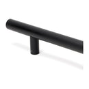From The Anvil - 0.9m T Bar Handle Secret Fix 32mm Diameter - Matt Black - 50257 - Choice Handles