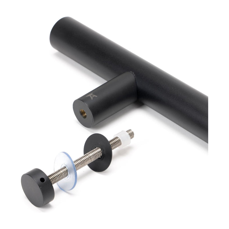 From The Anvil - 0.9m T Bar Handle Bolt Fix 32mm Diameter - Matt Black - 50258 - Choice Handles
