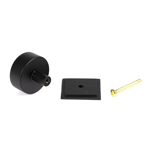 From The Anvil - Kelso Cabinet Knob - 38mm (Square) - Matt Black - 50345