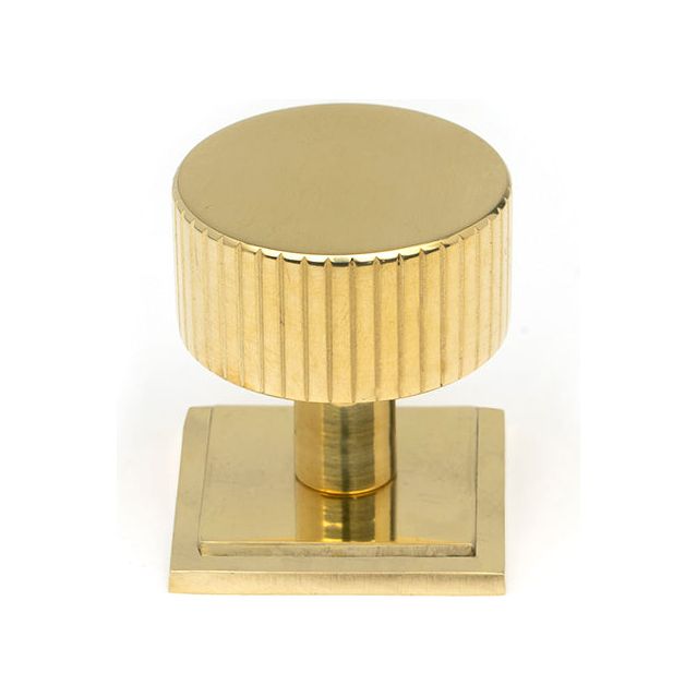 From The Anvil - Judd Cabinet Knob - 32mm (Square) - Polished Brass - 50366 - Choice Handles