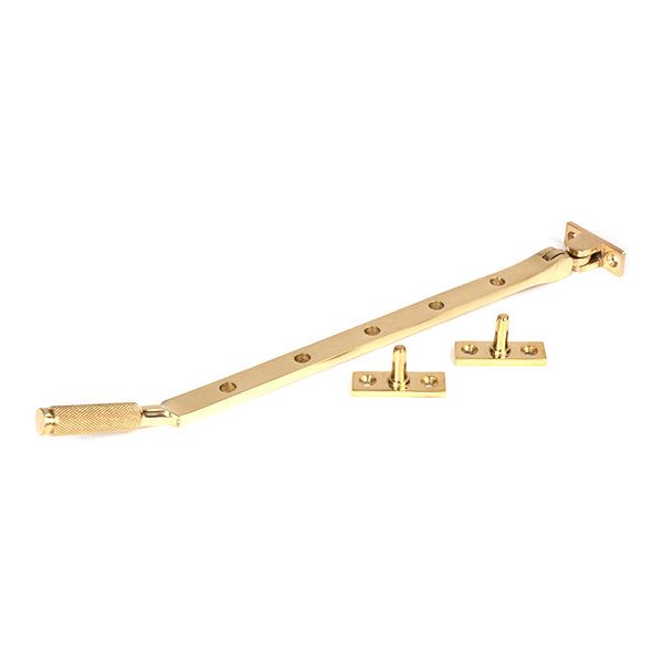 From The Anvil - 12" Brompton Stay - Polished Brass - 50617 - Choice Handles