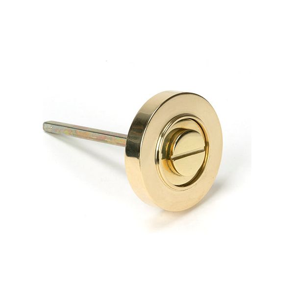 From The Anvil - Round Thumbturn Set (Plain) - Polished Brass - 50750