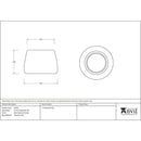 From The Anvil - Satin Marine SS (316) 12.5cm Hepworth Pot - Satin Marine SS (316)  - 50758 - Choice Handles