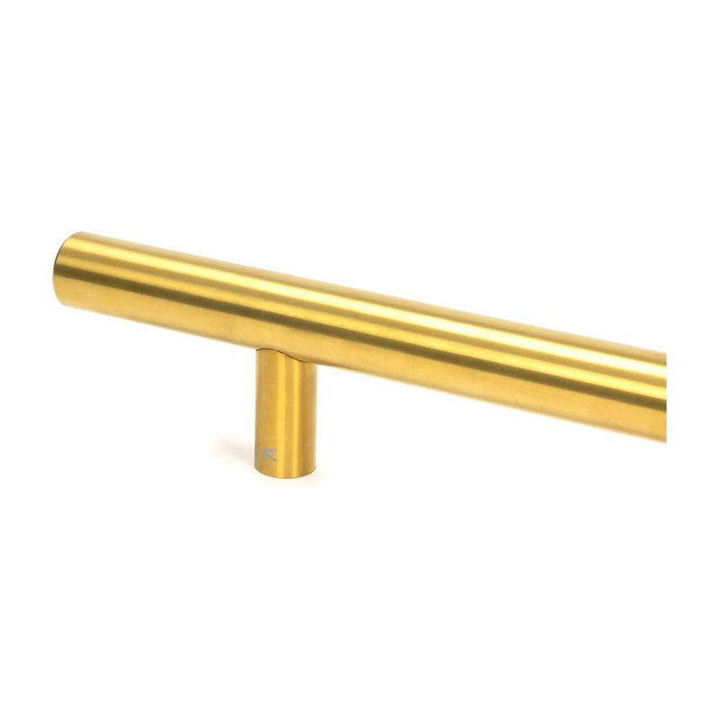 From The Anvil - 0.6m T Bar Handle B2B 32mm Diameter - Aged Brass - 50802 - Choice Handles