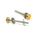 From The Anvil - 0.9m T Bar Handle Bolt Fix 32mm Diameter - Aged Brass - 50804 - Choice Handles