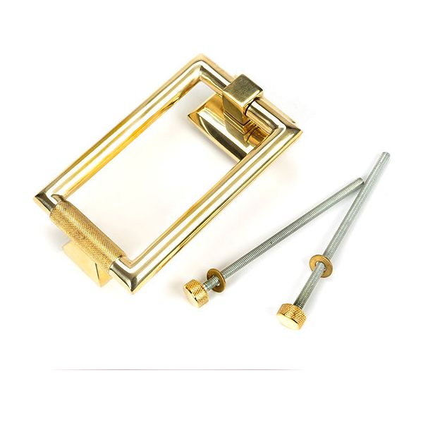 From The Anvil - Polished Brass Brompton Door Knocker - Polished Brass  - 50820