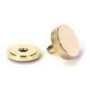 From The Anvil - Polished Brass Brompton Centre Door Knob (Art Deco) - Polished Brass  - 50827 - Choice Handles