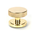 From The Anvil - Polished Brass Brompton Centre Door Knob (Art Deco) - Polished Brass  - 50827 - Choice Handles