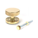 From The Anvil - Polished Brass Brompton Centre Door Knob (Square) - Polished Brass  - 50829 - Choice Handles