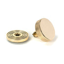 From The Anvil - Polished Brass Brompton Centre Door Knob (Beehive) - Polished Brass  - 50828 - Choice Handles
