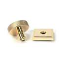 From The Anvil - Polished Brass Brompton Centre Door Knob (Square) - Polished Brass  - 50829 - Choice Handles