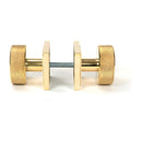 From The Anvil - Polished Brass Brompton Mortice/Rim Knob Set (Square) - Polished Brass  - 50838 - Choice Handles