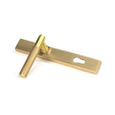 From The Anvil - Satin Brass Brompton Slimline Lever Espag. Lock Set - Satin Brass  - 50841 - Choice Handles