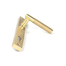 From The Anvil - Satin Brass Brompton Slimline Lever Espag. Lock Set - Satin Brass  - 50841 - Choice Handles