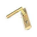 From The Anvil - Satin Brass Brompton Slimline Lever Espag. Lock Set - Satin Brass  - 50841 - Choice Handles