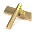 From The Anvil - Satin Brass Brompton Slimline Lever Espag. Lock Set - Satin Brass  - 50841 - Choice Handles