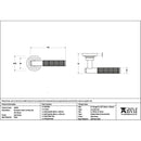 From The Anvil - Satin Brass Brompton Lever on Rose Set (Art Deco) - Satin Brass  - 50844 - Choice Handles