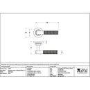 From The Anvil - Satin Brass Brompton Lever on Rose Set (Plain) - Unsprung - Satin Brass  - 50847 - Choice Handles