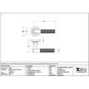 From The Anvil - Satin Brass Brompton Lever on Rose Set (Art Deco) - Unsprung - Satin Brass  - 50848 - Choice Handles