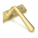 From The Anvil - Satin Brass Newbury Slimline Lever Espag. Lock Set - Satin Brass  - 50851 - Choice Handles