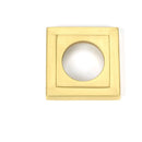 From The Anvil - Satin Brass Newbury Lever on Rose Set (Square) - Satin Brass  - 50856 - Choice Handles