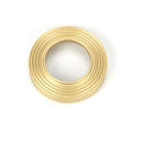 From The Anvil - Satin Brass Newbury Lever on Rose Set (Beehive) - Unsprung - Satin Brass  - 50859 - Choice Handles