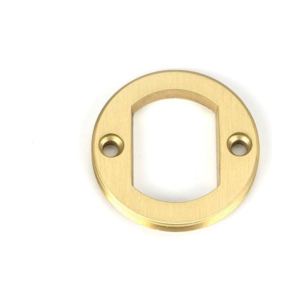 From The Anvil - Satin Brass Round Escutcheon (Beehive) - Satin Brass  - 50874