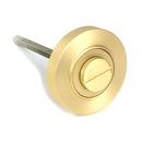 From The Anvil - Satin Brass Round Thumbturn Set (Plain) - Satin Brass  - 50880 - Choice Handles