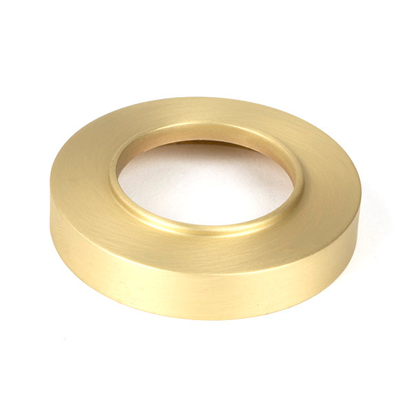 From The Anvil - Satin Brass Round Thumbturn Set (Plain) - Satin Brass  - 50880