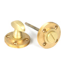 From The Anvil - Satin Brass Round Thumbturn Set (Beehive) - Satin Brass  - 50882 - Choice Handles
