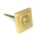 From The Anvil - Satin Brass Round Thumbturn Set (Square) - Satin Brass  - 50883 - Choice Handles