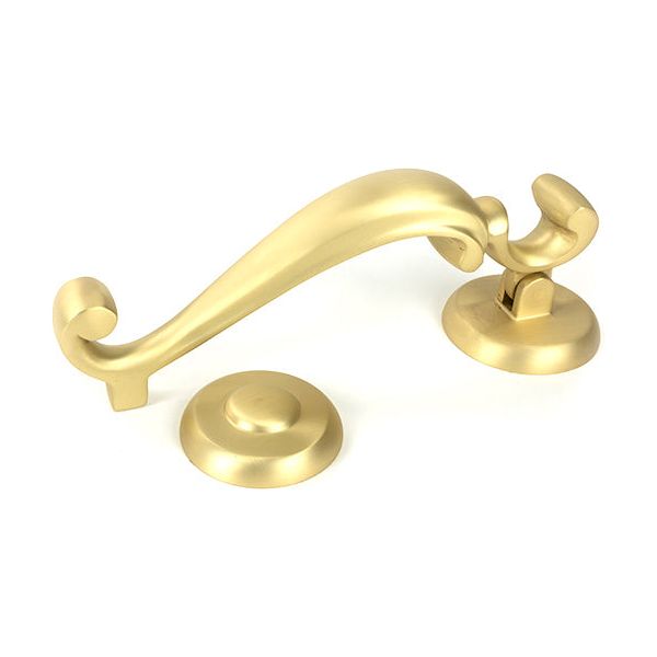 From The Anvil - Satin Brass Doctors Door Knocker - Satin Brass  - 50884