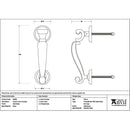 From The Anvil - Satin Brass Doctors Door Knocker - Satin Brass  - 50884 - Choice Handles