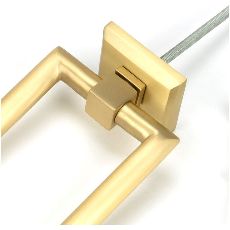 From The Anvil - Satin Brass Brompton Door Knocker - Satin Brass  - 50885