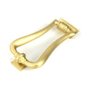 From The Anvil - Satin Brass Slimline Art Deco Door Knocker - Satin Brass  - 50886 - Choice Handles