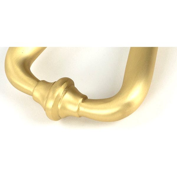 From The Anvil - Satin Brass Slimline Art Deco Door Knocker - Satin Brass  - 50886