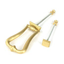 From The Anvil - Satin Brass Slimline Art Deco Door Knocker - Satin Brass  - 50886 - Choice Handles