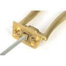 From The Anvil - Satin Brass Slimline Art Deco Door Knocker - Satin Brass  - 50886 - Choice Handles