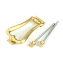 From The Anvil - Satin Brass Slimline Art Deco Door Knocker - Satin Brass  - 50886 - Choice Handles