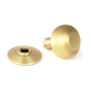From The Anvil - Satin Brass Brompton Centre Door Knob (Plain) - Satin Brass  - 50893 - Choice Handles