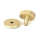 From The Anvil - Satin Brass Brompton Centre Door Knob (Plain) - Satin Brass  - 50893 - Choice Handles