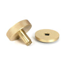 From The Anvil - Satin Brass Brompton Centre Door Knob (Plain) - Satin Brass  - 50893 - Choice Handles