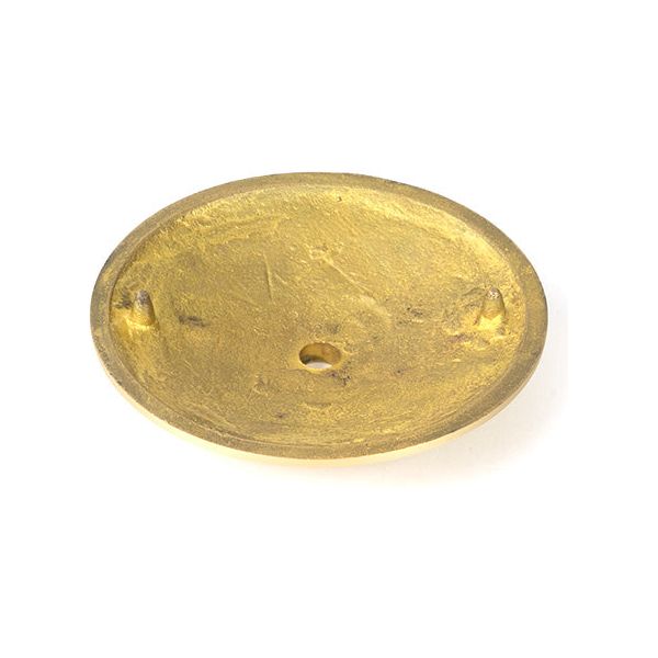 From The Anvil - Satin Brass Art Deco Centre Door Knob - Satin Brass  - 50897