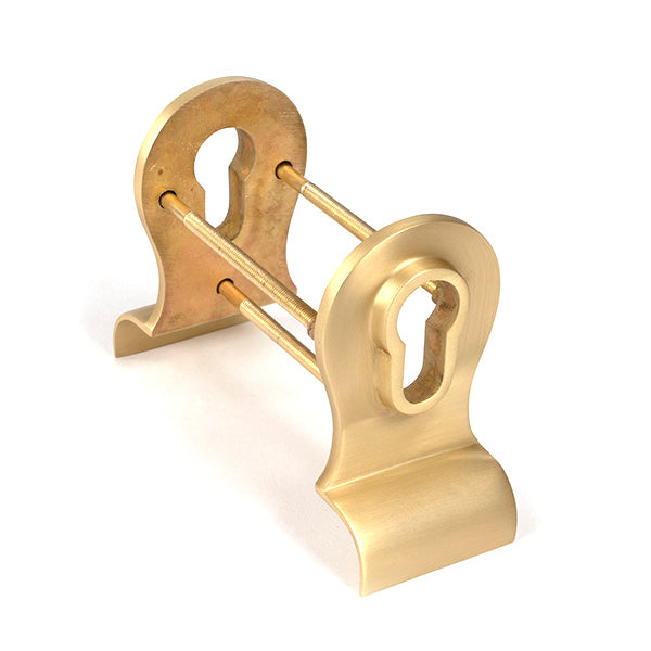 From The Anvil - Satin Brass 50mm Euro Door Pull (Back to Back fixings) - Satin Brass  - 50899