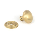 From The Anvil - Satin Brass Mushroom Mortice/Rim Knob Set - Satin Brass  - 50901 - Choice Handles