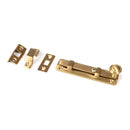 From The Anvil - Satin Brass 4" Universal Bolt - Satin Brass  - 50917 - Choice Handles