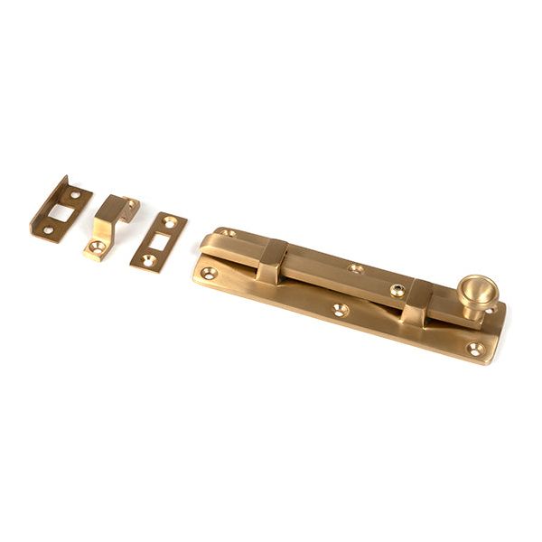 From The Anvil - Satin Brass 6" Universal Bolt - Satin Brass  - 50918 - Choice Handles