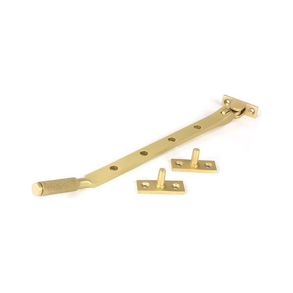 From The Anvil - Satin Brass 10" Brompton Stay - Satin Brass  - 50922 - Choice Handles