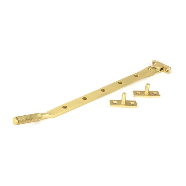 From The Anvil - Satin Brass 12" Brompton Stay - Satin Brass  - 50923 - Choice Handles