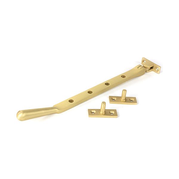 From The Anvil - Satin Brass 10" Newbury Stay - Satin Brass  - 50927 - Choice Handles